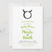 Taurus Bull Zodiac Spring Astrology Baby shower Kaart (Voorkant)