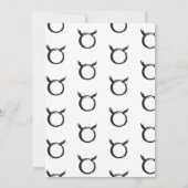 Taurus Bull Zodiac Spring Astrology Baby shower Kaart (Achterkant)