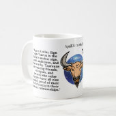 Taurus Café Mug pour les amateurs de Zodiac (Devant gauche)