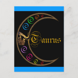 Taurus Celestrial Moon Briefkaart