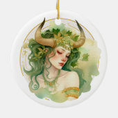 Taurus Ceramic Ornament (Achterkant)