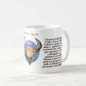 Taurus Coffee Mok voor Zodiac Lovers (Voorkant rechts)