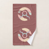 TAURUS, Conception abstraite du signe zodiaque, (Serviette à main)