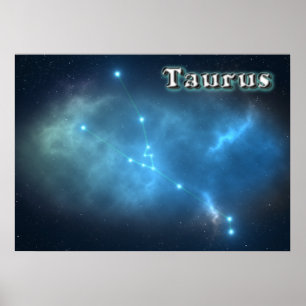 Taurus-constellatie Poster