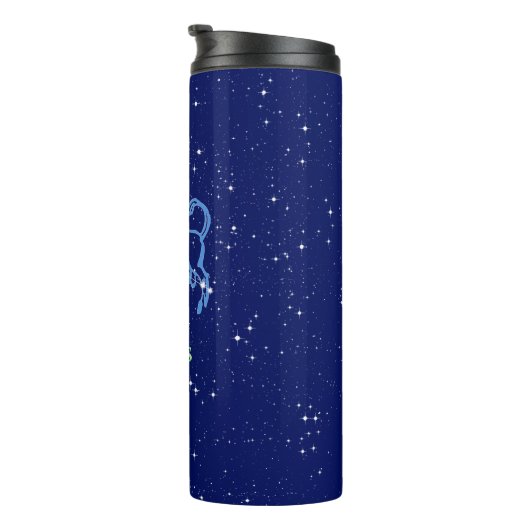 Taurus Constellation and Zodiac Sign with Stars Thermosbeker (Geroteerd rechts)