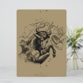 Taurus Constellation Hevelius 1690 Engraving (Staand voorkant)