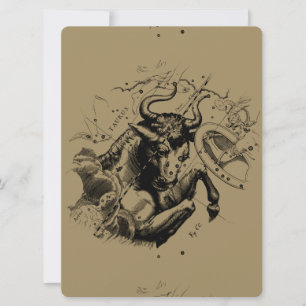 Taurus Constellation Hevelius 1690 Engraving