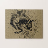 Taurus Constellation Hevelius 1690 Engraving Legpuzzel (Horizontaal)