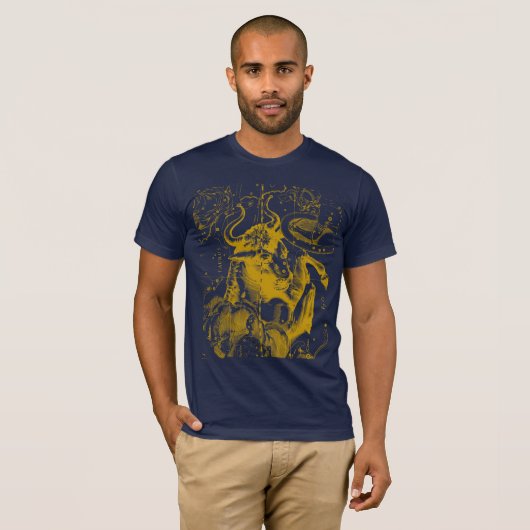 Taurus Constellation Hevelius 1690 Mode T-shirt (Voorkant volledig)
