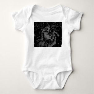 Taurus Constellation Hevelius 1690 op Black Romper