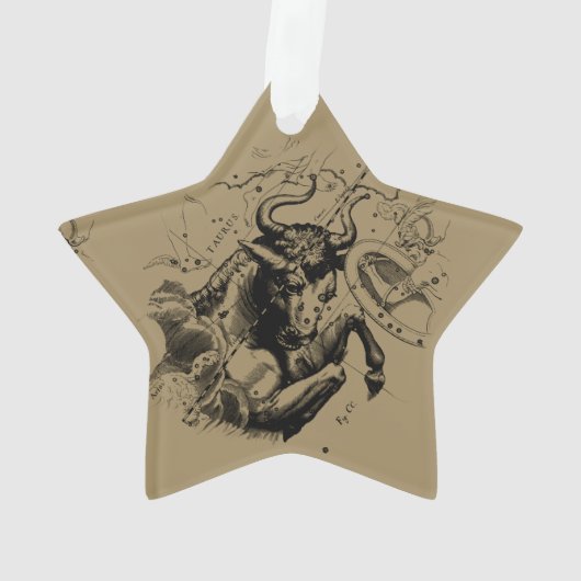 Taurus Constellation Map door Hevelius circa 1690 Ornament (achterkant)