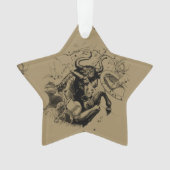 Taurus Constellation Map door Hevelius circa 1690 Ornament (voorkant)