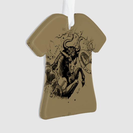 Taurus Constellation Map door Hevelius circa 1690 Ornament (voorkant)