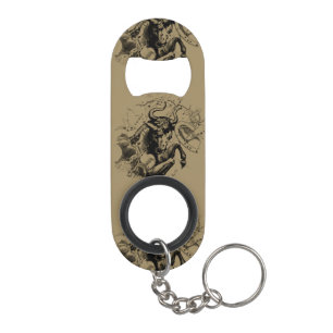 Taurus Constellation Map door Hevelius circa 1690 Sleutelhanger Flessenopener