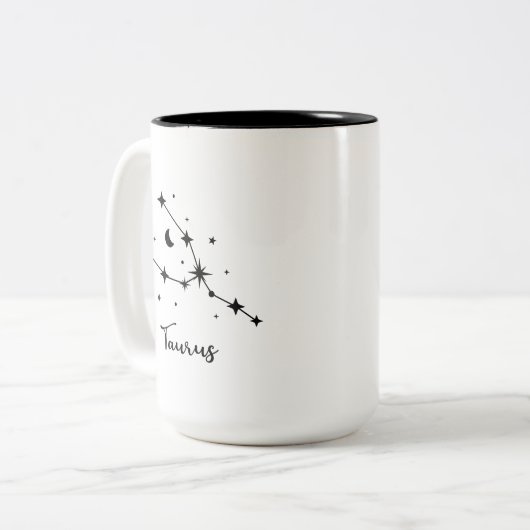Taurus Constellation Mug à café à deux tons (Devant gauche)