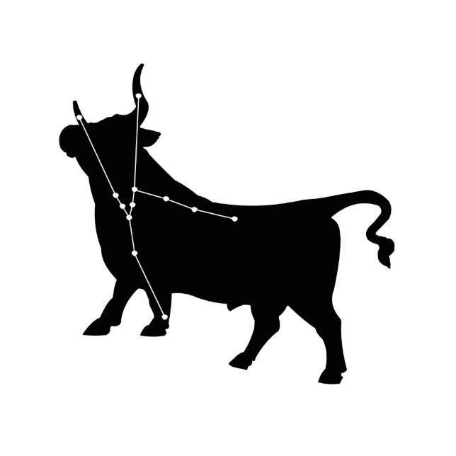 Taurus Constellation/Zodiac Photo Sculpture Staand Fotobeeldje (Voorkant)