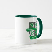 Taurus Crest d'anniversaire™ pour mug du 1er au 20 (Devant droit)