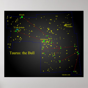 Taurus de Bull-constellatie Poster