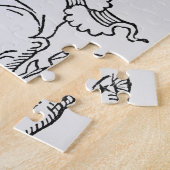 Taurus (de stier) een illustratie uit het 'Poëtisc Legpuzzel (Zijkant)