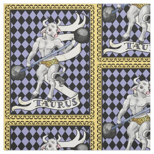 Taurus de stier minotaur strongman fabric stof (Swatch)