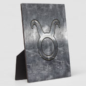 Taurus Dierenriemsymbool in Grunge Vervallen Stijl Fotoplaat (Zijkant)