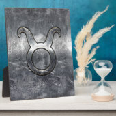 Taurus Dierenriemsymbool in Grunge Vervallen Stijl Fotoplaat (Zijkant)