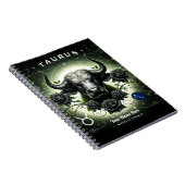Taurus "enraciné dans la force" Carnet Spiral (Côté Droit)