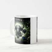 Taurus "Enraciné dans la force" Mug zodiaque (Devant gauche)