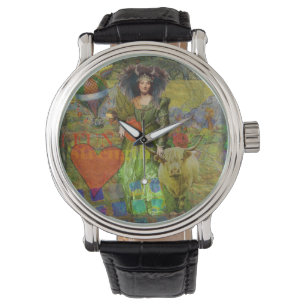  Taurus Fantasy Gotische Kunst Horloge