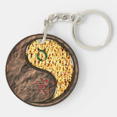 Taurus & Fire Tiger Sleutelhanger (Achterkant)