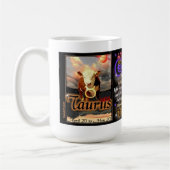 Taurus Gemini Cusp zodiac wit reizen Koffiemok (Links)