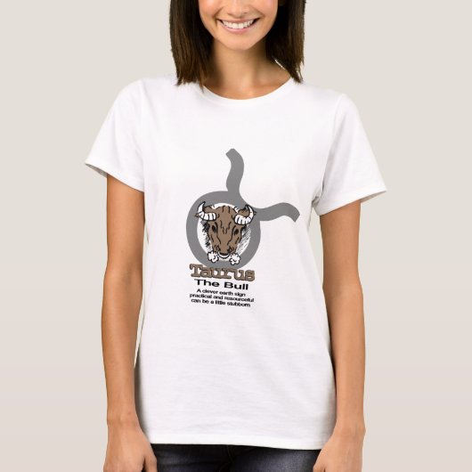 Taurus het bull astrologie T-shirt voor de dialyse (Voorkant)