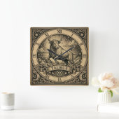 Taurus Horloge murale Zodiaque Vintage (Maison)