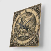 Taurus Horloge murale Zodiaque Vintage (Angle)