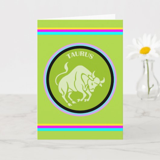 Taurus kerstkaart kaart (Kleine Plant)