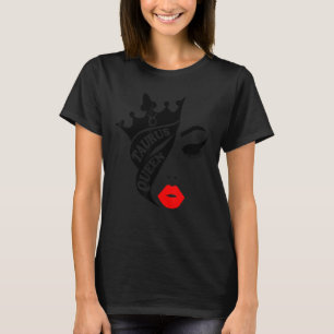 Taurus Koningin Verjaardag Rode Lippen Taurus Zodi T-shirt