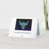 taurus la carte de voeux bull zodiac (Dos)