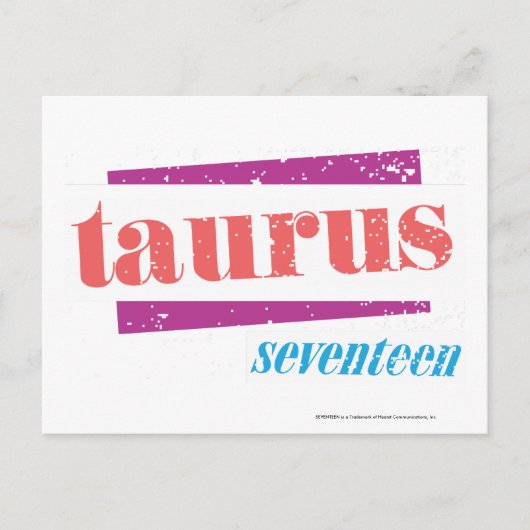 Taurus LtRoze Briefkaart (Voorkant)