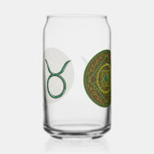 Taurus Mandala Blikvorm Glas (Rechts)