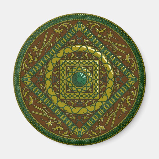 Taurus Mandala Magnet (Devant)