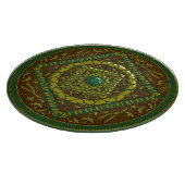 Taurus Mandala Planche à découper en verre (Coin)