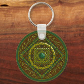 Taurus Mandala Sleutelhanger (Voorkant)