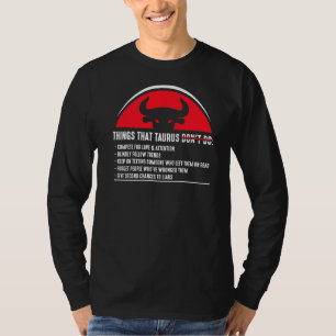 Taurus Merchandise Season Zodiac Sign Astrographic T-shirt