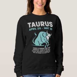 Taurus Merchandise Season Zodiac Sign Astrographic Trui