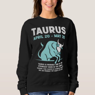 Taurus Merchandise Season Zodiac Sign Astrographic Trui
