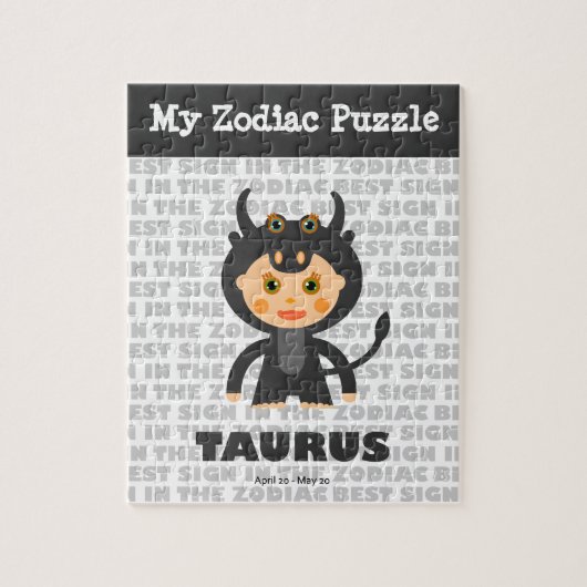 Taurus, Mon Puzzle Zodiac (Vertical)