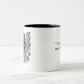 Taurus noir et blanc Zodiac Mug (Centre)