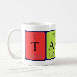 Taurus nom de table périodique mug