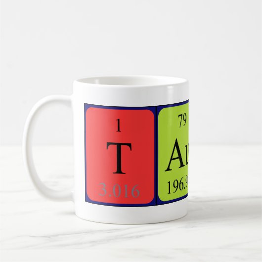 Taurus nom de table périodique mug (Gauche)