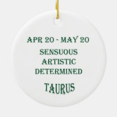 Taurus Ornament (Achterkant)